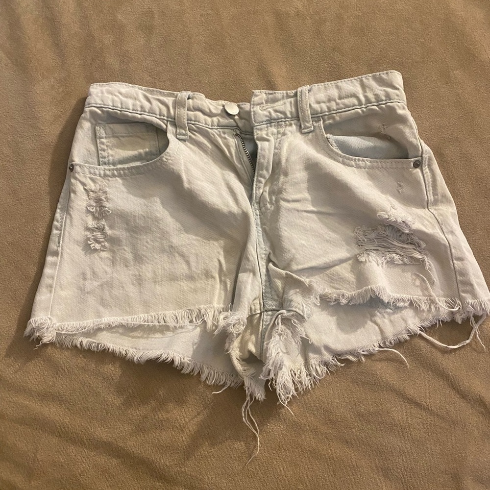 Rue21 Light Denim Distressed Shorts